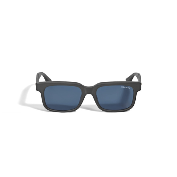  Montblanc - Occhiali Da Sole Quadrati Con Montatura In Acetato Nero - Nero - Acetato - Mb135575 - Occhiali Da Sole 