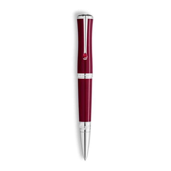 Montblanc - Penna A Sfera Montblanc Maria Callas Edizione Speciale - Rubino - Pregiata Resina - Mb133403 - Penne A Sfera 