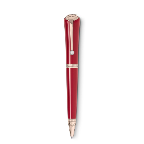  Montblanc - Penna A Sfera Marilyn Monroe Edizione Speciale - Rosso - Pregiata Resina - Mb132118 - Penne A Sfera 