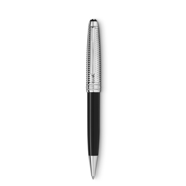  Montblanc - Penna A Sfera Meisterstück Geometry Doué Classique - Nero - Metallo / Resina Pregiata - Mb132503 - Penne A Sfera 