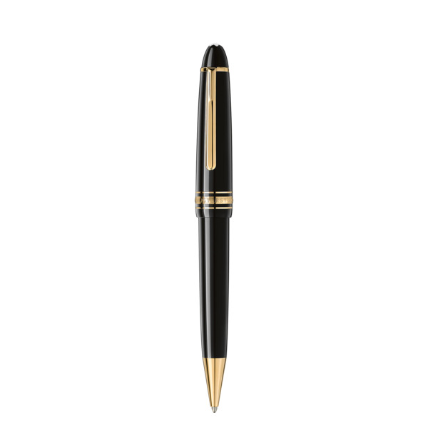  Montblanc - Penna A Sfera Meisterstück Placcata In Oro Legrand - Nero - Pregiata Resina - Mb132452 - Penne A Sfera 