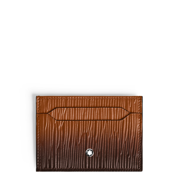  Montblanc - Portacarte 6 Tasche In Pelle Corteccia Sfumato - Fulvo - Pellame - Mb221408 - Porta Carte 