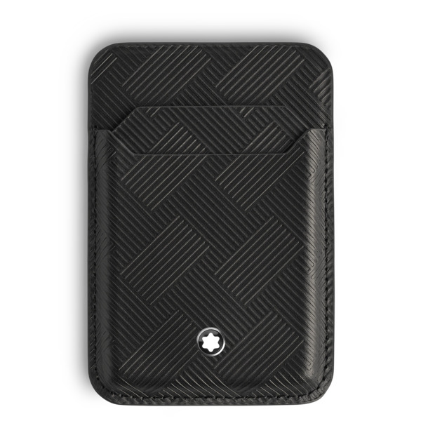  Montblanc - Portacarte 2 Tasche Per Iphone Con Magsafe In Pelle Sartorial - Nero - Pellame - Mb220292 - Porta Carte 