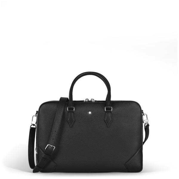  Montblanc - Portadocumenti Modello Grande In Pelle Con Grana - Nero - Pellame - Mb221251 - Portadocumenti 