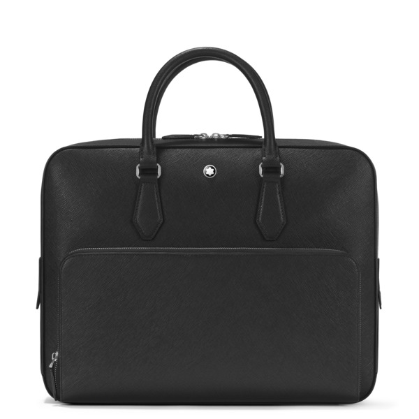  Montblanc - Portadocumenti Modello Medio Con Tasca In Pelle Sartorial - Nero - Pellame - Mb130271 - Portadocumenti 