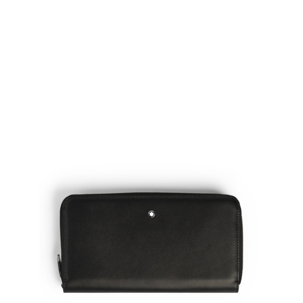  Montblanc - Portafoglio Continental 12 Tasche In Pelle Sartorial - Nero - Pellame - Mb220330 - Portafogli 
