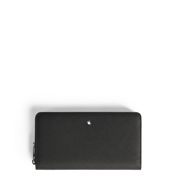  Montblanc - Portafoglio Continental 12 Tasche In Pelle Sartorial - Nero - Pellame - Mb220363 - Portafogli 