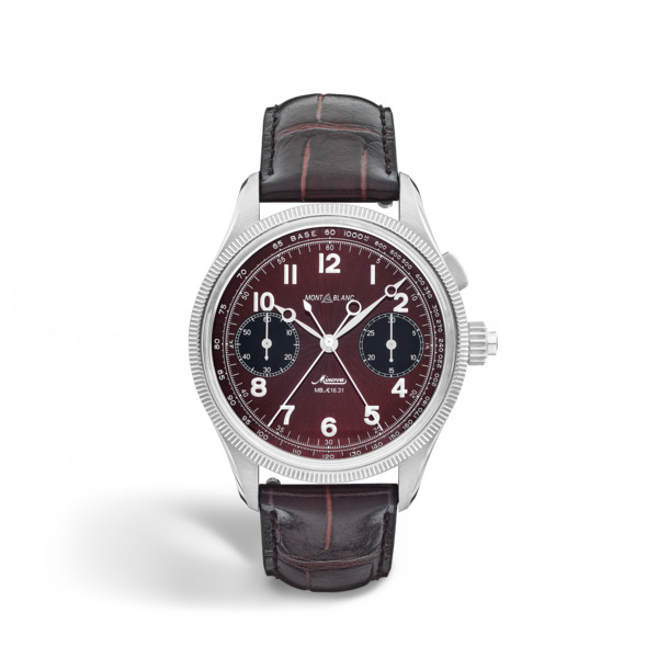  Montblanc - Montblanc 1858 Split Second Chronograph Limited Edition - 100 Esemplari - Bordeaux - Acciaio, Oro Grigio - Mb134029 - Orologio 