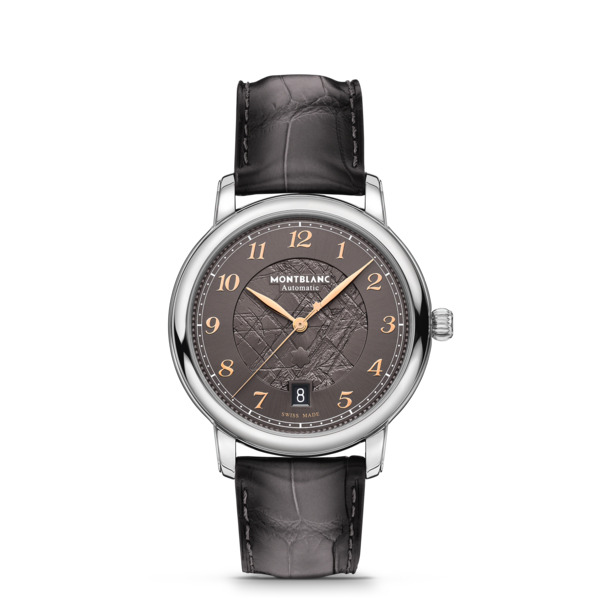  Montblanc - Montblanc Star Legacy Automatic Date 39 Mm Edizione Limitata - 1786 Esemplari - Grigio - Acciaio - Mb130958 - Orologio 