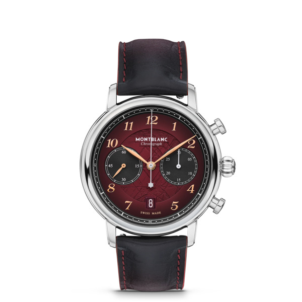 Montblanc - Montblanc Star Legacy Chronograph 42 Mm Edizione Limitata - 1786 Esemplari - Bordeaux - Acciaio - Mb133245 - Orologio 