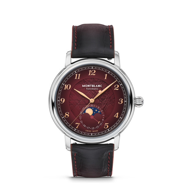  Montblanc - Montblanc Star Legacy Moonphase 42 Mm Edizione Limitata - 1786 Esemplari - Bordeaux - Acciaio - Mb133244 - Orologio 
