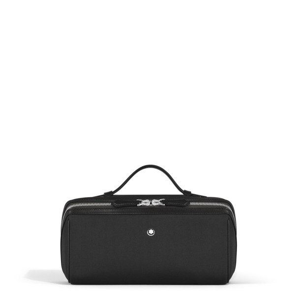  Montblanc - Trousse Da Toilette Montblanc Panorama - Nero - Tessuto E Pelle - Mb222295 - Accessori Per Borse 