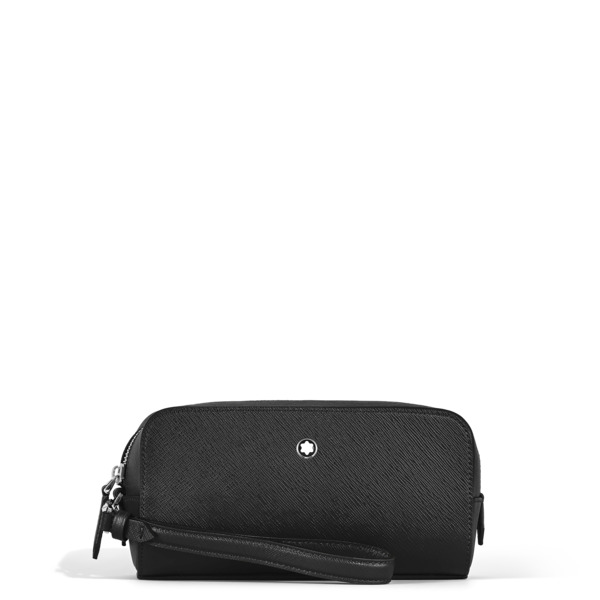  Montblanc - Trousse Da Toilette Piccola In Pelle Sartorial - Nero - Pellame - Mb221572 - Trousse Da Toilette 