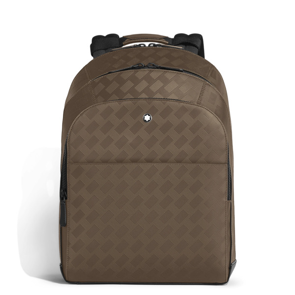  Montblanc - Zaino Modello Grande Con 3 Compartimenti In Pelle Extreme - Noisette - Pellame - Mb221098 - Zaini 