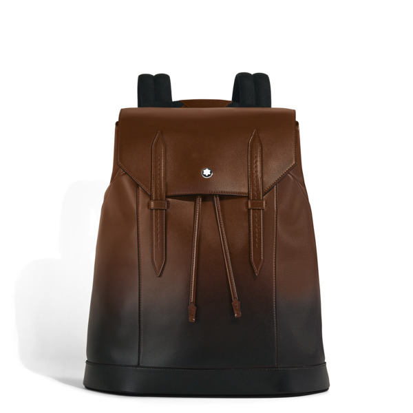  Montblanc - Zaino Modello Medio In Pelle Meisterstück - Sfumato Marrone - Pellame - Mb220310 - Zaini 