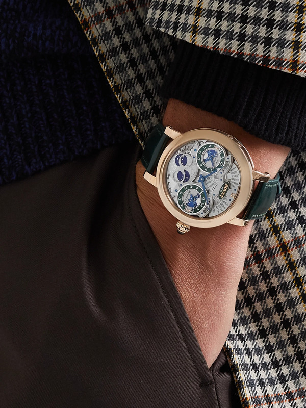  Bovet - Récital 27 Limited Edition Hand-wound 46mm 18-karat Red Gold And Leather Watch, Ref. No. R270007 - Men - Gray 