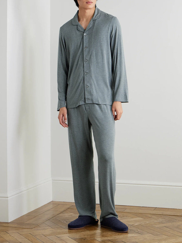 Derek Rose - Marlowe 1 Stretch-micro Modal Jersey Pyjama Set - Men - Gray - S 