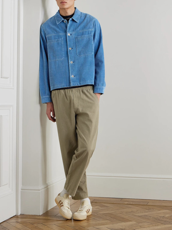  Folk - Drawcord Assembly Straight-leg Linen And Cotton-blend Canvas Trousers - Men - Neutrals - Uk/us 28 