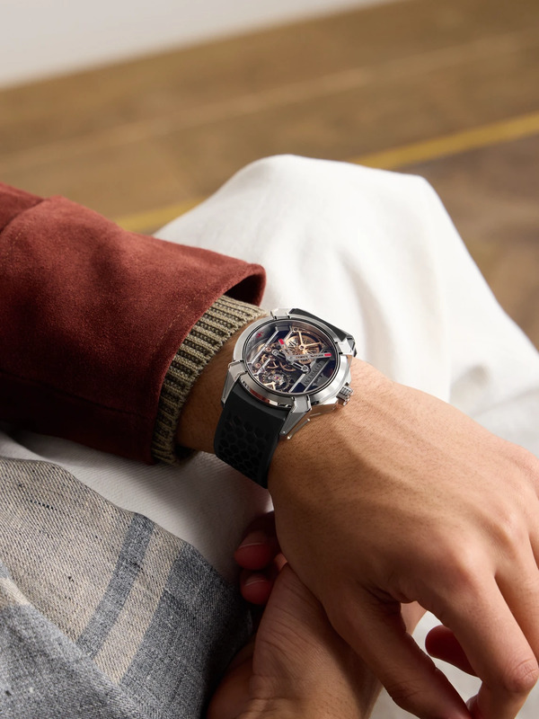  Jacob & Co. - Epic X Hand-wound Skeleton 44mm Titanium And Rubber Watch, Ref. No. Ex110.20.aa.aa.abrua - Men - Black 