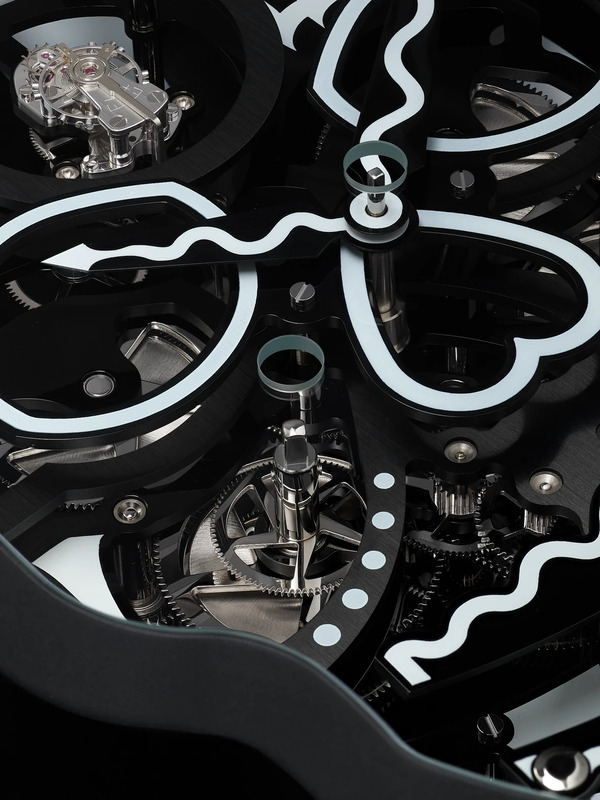  L’épée 1839 - Fiona Krüger Vanitas Limited Edition Hand-wound Palladium-coated And Pvd Wall Clock - Men - Black 