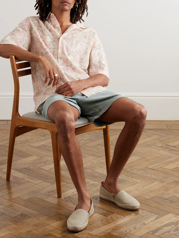  Mulo - Linen Espadrilles - Men - Neutrals - Uk 6 