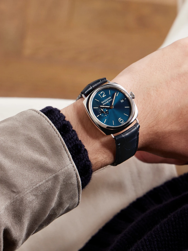  Panerai - Radiomir Quaranta Automatic 40mm Stainless Steel And Alligator Watch, Ref. No. Pam01293 - Men - Blue 
