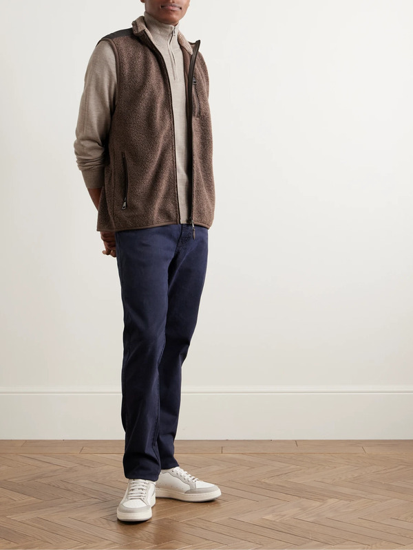  Purdey - Linton Wool Half-zip Sweater - Men - Brown - S 