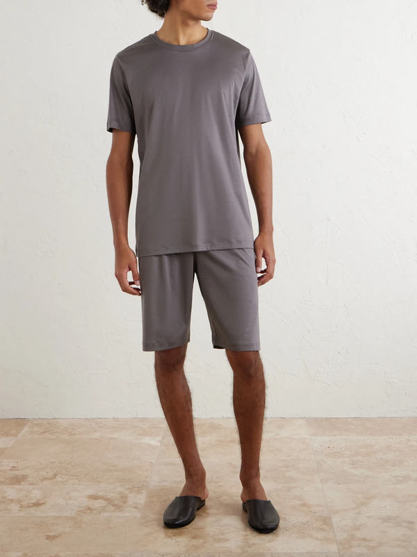  Zimmerli - Sea Island Cotton-jersey Pyjama Set - Men - Brown - S 
