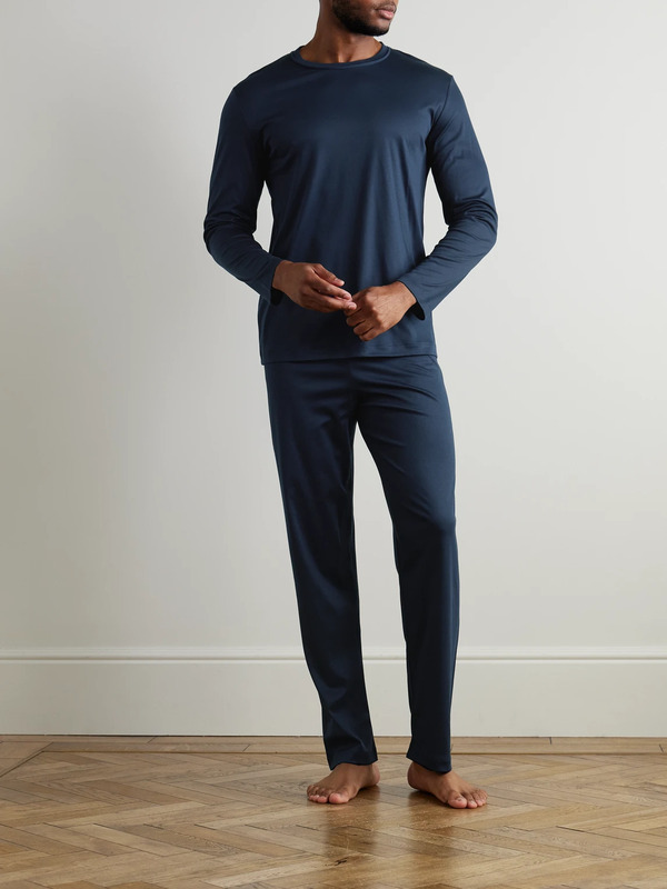  Zimmerli - Sea Island Cotton Pyjama Set - Men - Blue - M 