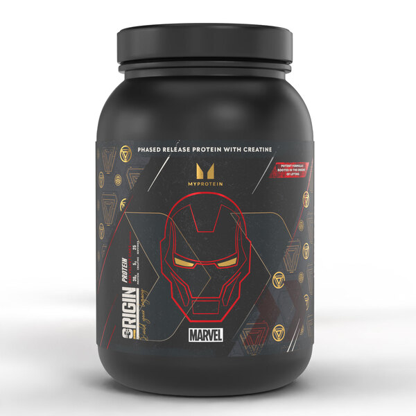  Myprotein Proteine Origin - Iron Man - Gusto Torta Red Velvet | Marvel - 25porzioni - Marvel Iron Man - Red Velvet Cake 