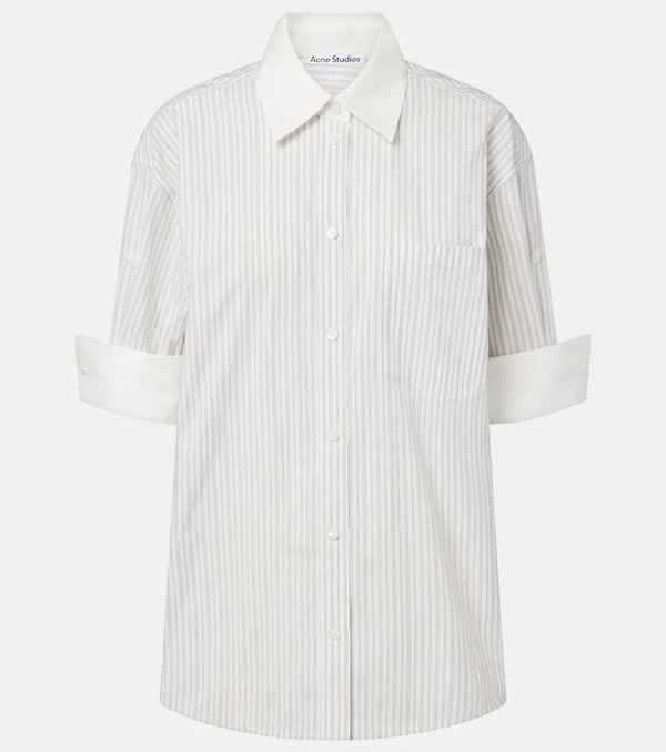  Acne Studios Acne Studios Camicia In Popeline Di Cotone A Righe 