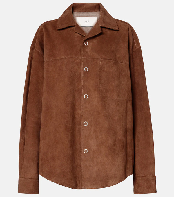  Ami Paris Ami Paris Camicia In Suede 