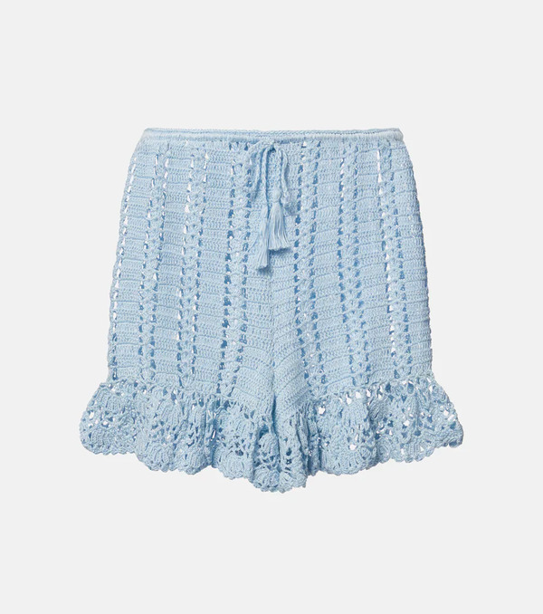  Anna Kosturova Anna Kosturova Shorts In Cotone Crochet 