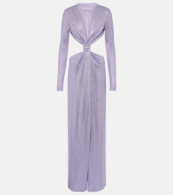  Area Area Abito Lungo In Jersey Con Cut-out 