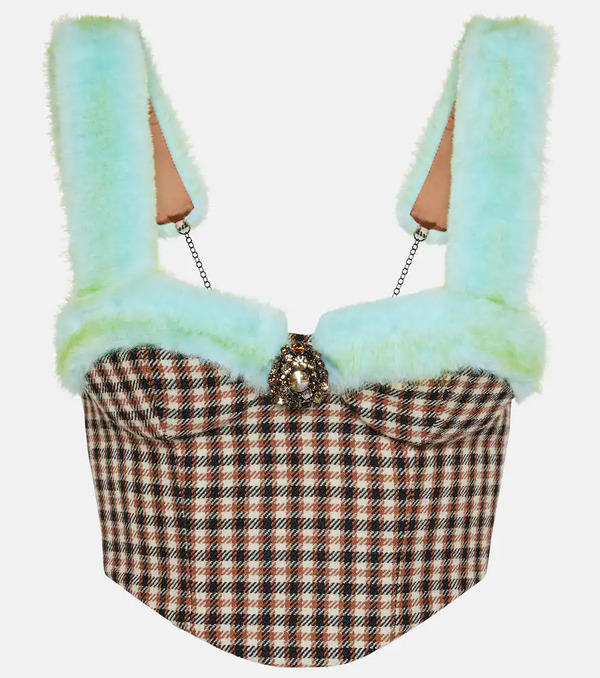 Area Area Bustier In Lana E Cotone 
