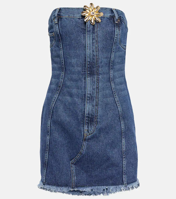  Area Area Miniabito In Denim Mussel Flower 