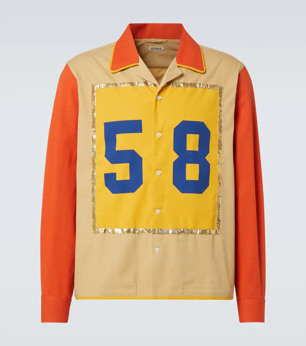  Bode Bode Camicia Fifty-eight In Cotone Con Stampa 