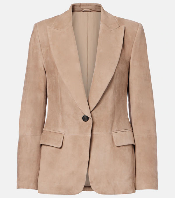  Brunello Cucinelli Brunello Cucinelli Blazer In Suede 