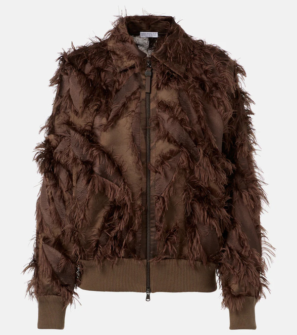  Brunello Cucinelli Brunello Cucinelli Giacca Con Piume 