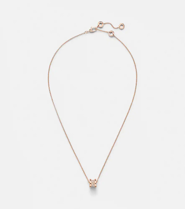  Bvlgari Bvlgari Collana B.zero1 In Oro Rosa 18kt Con Diamanti 