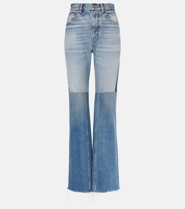  Chloe Chloé Jeans Flared Patchwork 