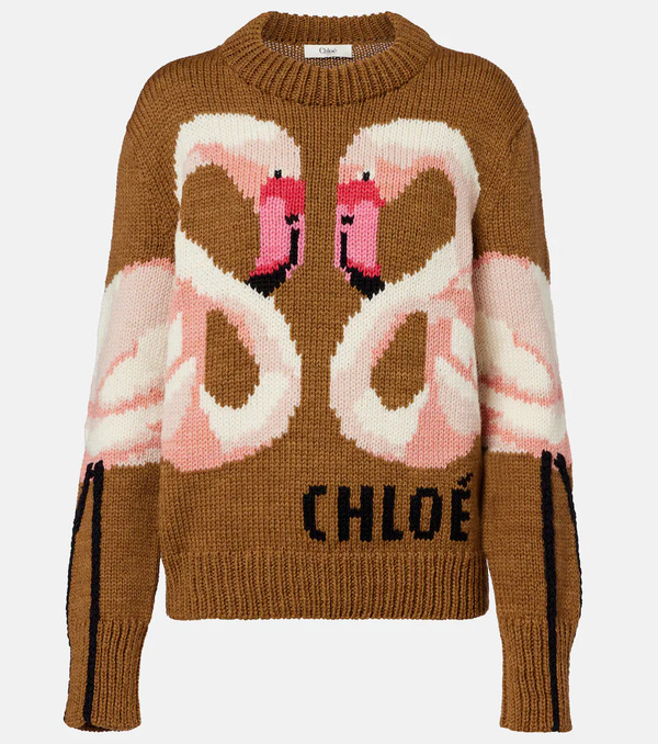  Chloe Chloé Pullover In Jacquard Di Lana 