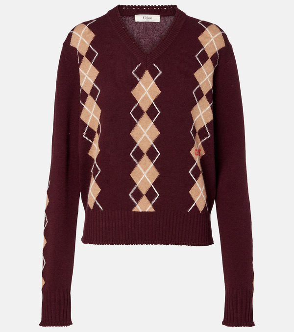  Chloe Chloé Pullover In Lana E Cashmere 