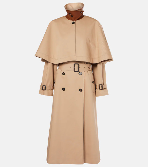  Chloe Chloé Trench In Gabardine Di Cotone 