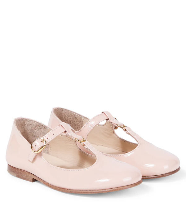  Chloe Kids Chloé Kids Ballerine Mary Jane In Pelle 
