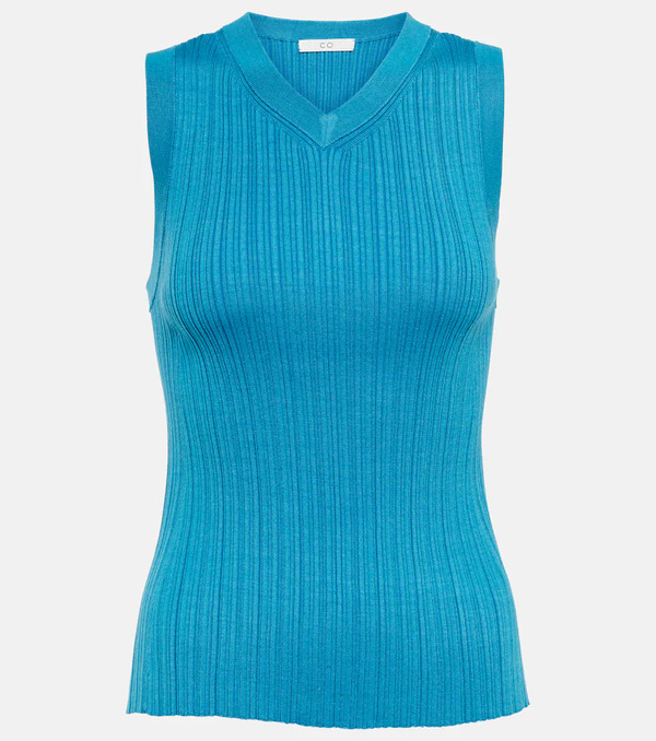  Co Co Tank Top In Seta Con Scollo A V 