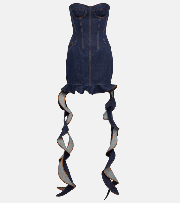  David Koma David Koma Miniabito Bustier Di Jeans 