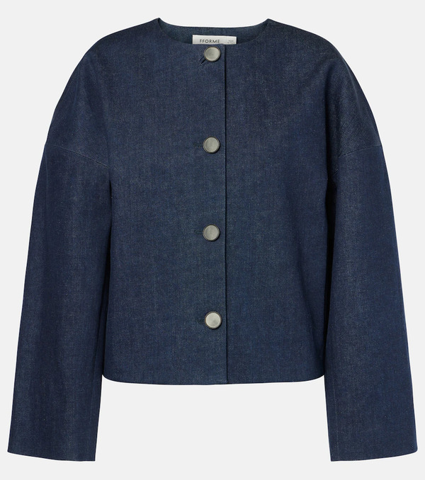  Fforme Fforme Giacca Cropped Di Jeans Dev 