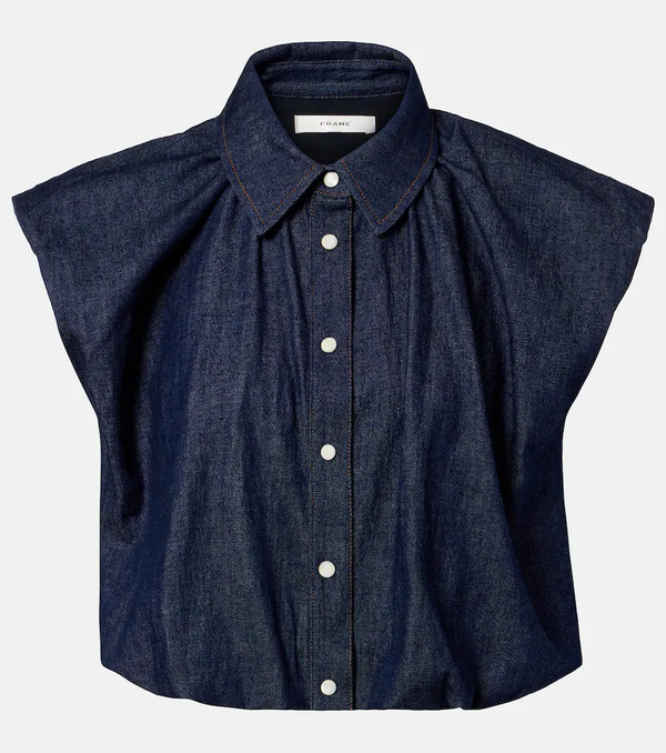  Frame Frame Blusa Di Jeans Shell 