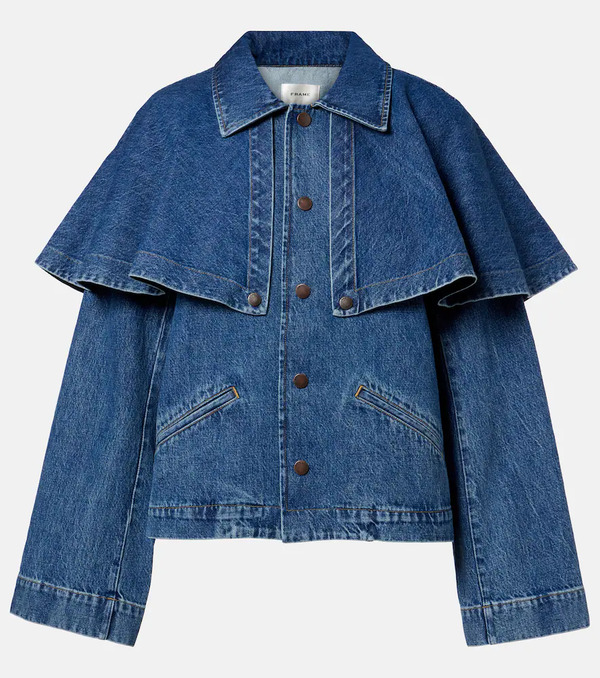  Frame Frame Giacca Di Jeans Cape 
